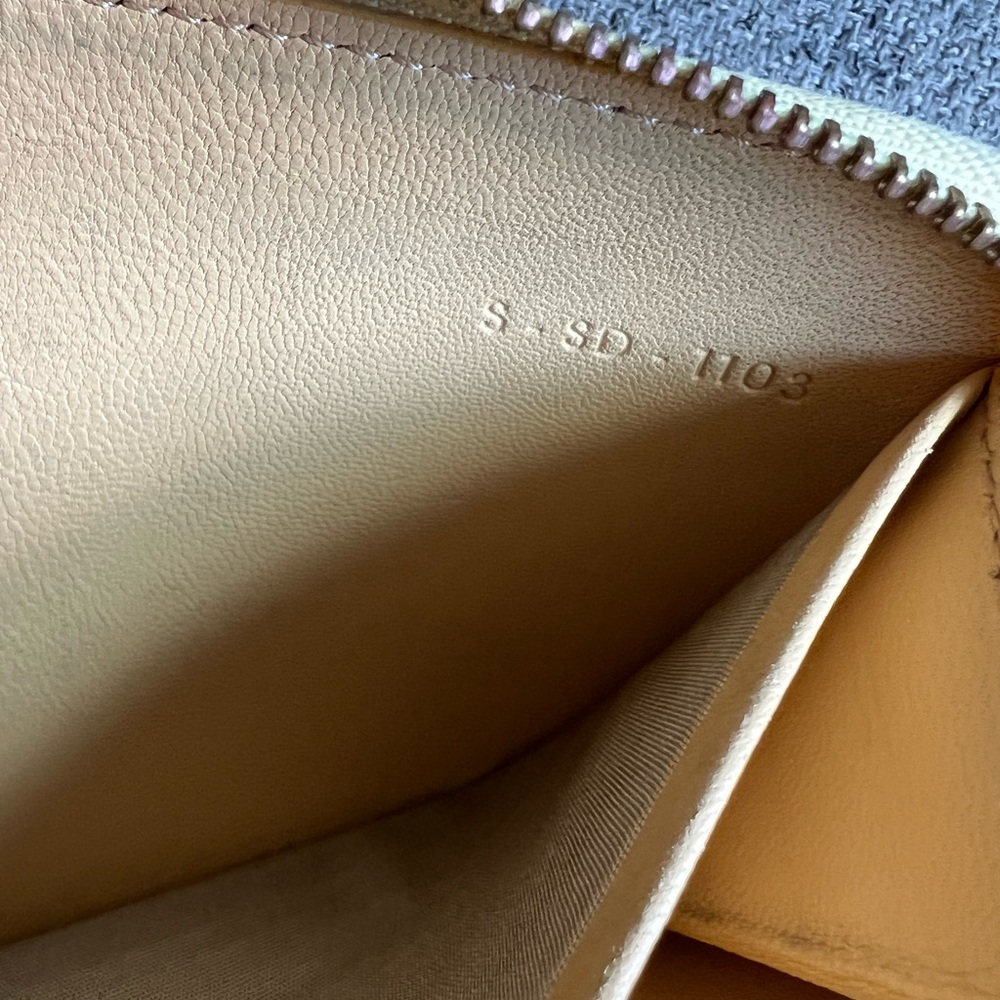 Celine Two-Tone Leather Zipper Wallet - Picture 8 of 12